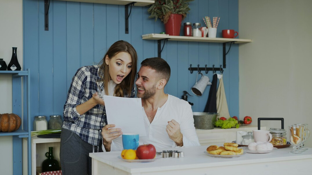 couple comparing insurance plans