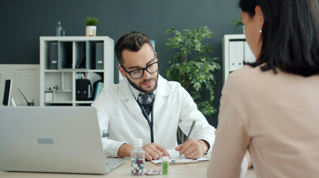 person reviewing health insurance policy