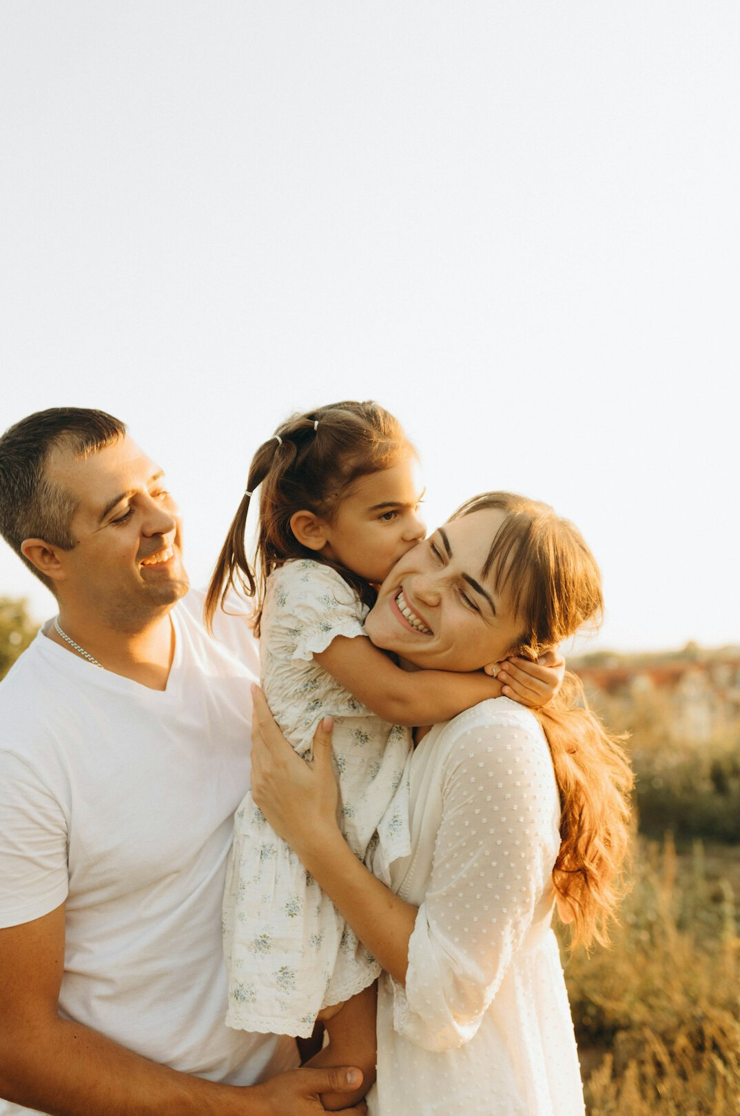 happy family with insurance