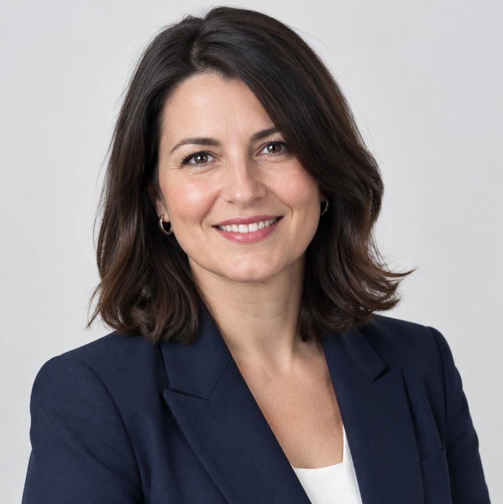 Portrait of a smiling Croatian woman editor in her forties